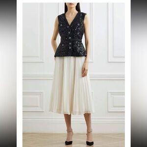 NWOT Self Portrait sequin vest - dress size 8
